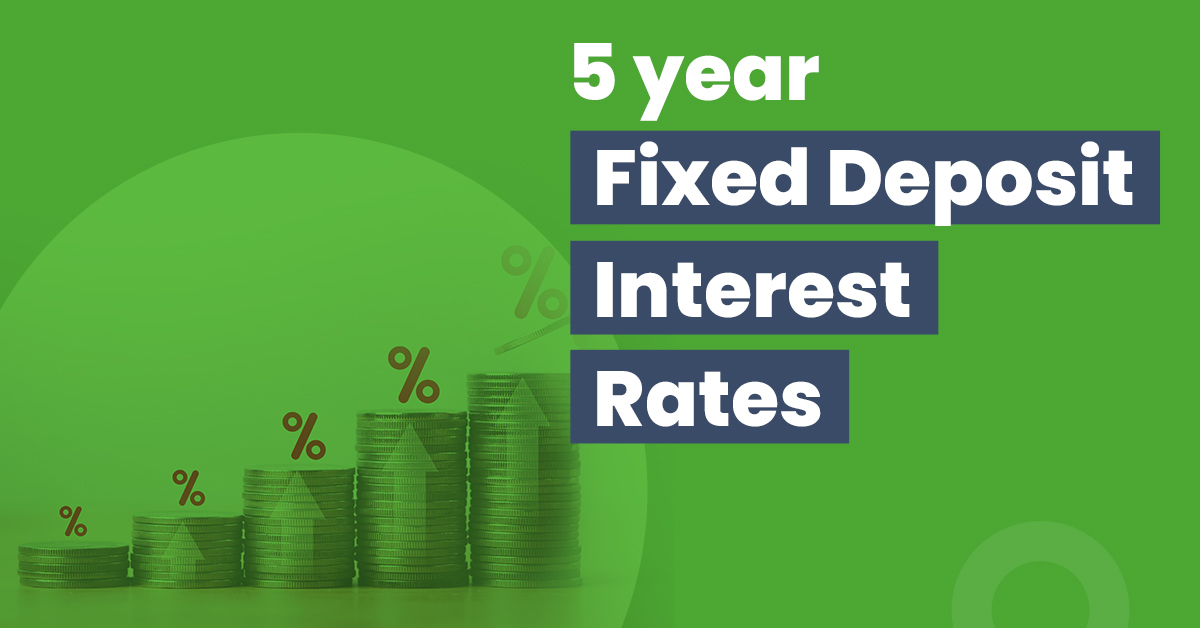 5-Year FD Interest Rates in India for 2022